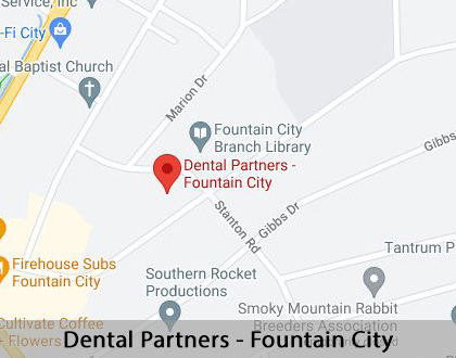 Map image for Partial Dentures for Back Teeth in Knoxville, TN